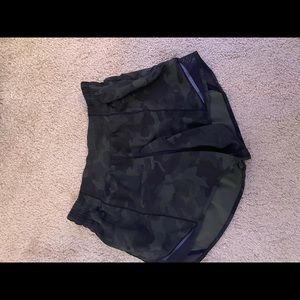 camo lululemon shorts